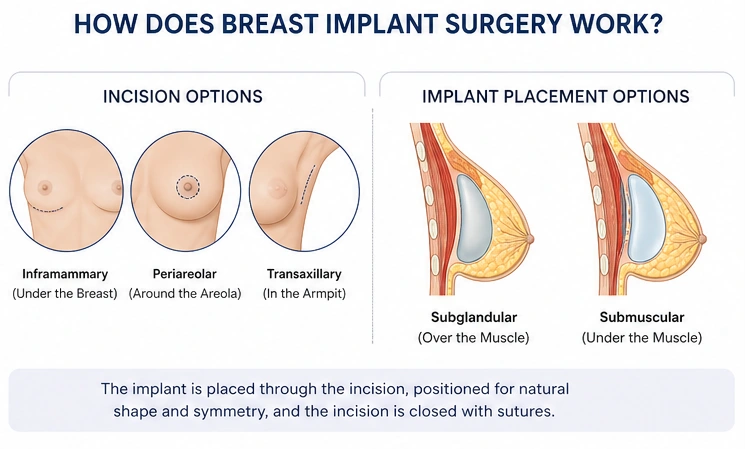 How Does Breast Implant Surgery Work?