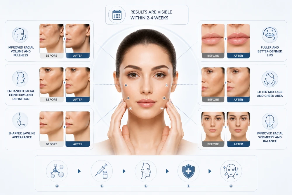 Results After Dermal Fillers for Face